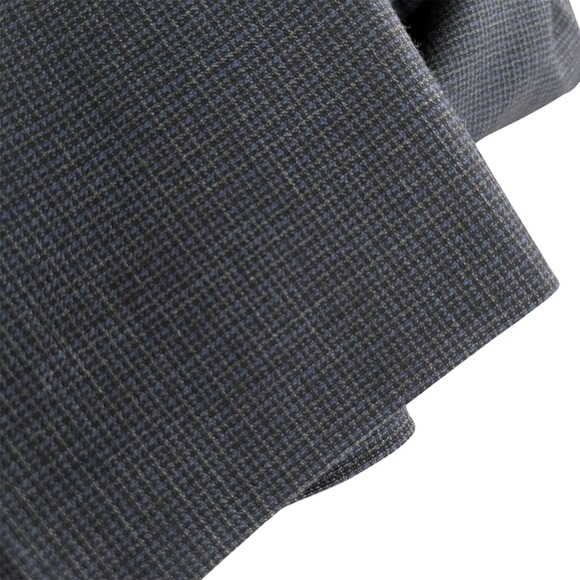 Tommy Hilfiger 2pc Suit Mens 50R Charcoal with Blue Wool Stretch Blend 44x29.5